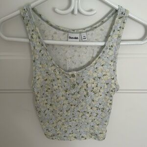 Aritzia Floral Tank Top